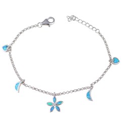 Βραχιόλι  με Opal Πέτρα από Ασήμι 925