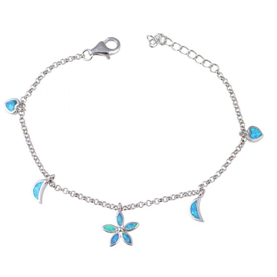 Βραχιόλι  με Opal Πέτρα από Ασήμι 925