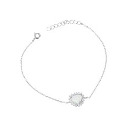 Βραχιόλι  με Opal Πέτρα από Ασήμι 925