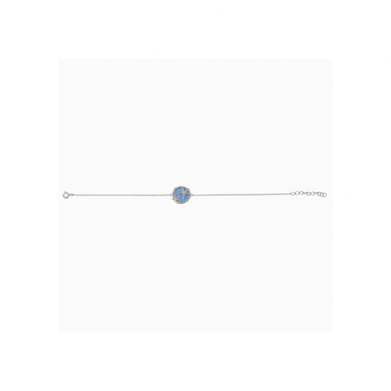 Βραχιόλι Κύκλος με Opal Πέτρα από Ασήμι 925