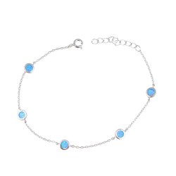 Βραχιόλι  με Opal Πέτρα από Ασήμι 925