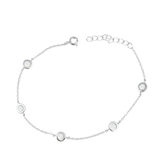 Βραχιόλι  με Opal Πέτρα από Ασήμι 925