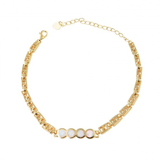 Βραχιόλι με Opal Πέτρα από Ασήμι 925