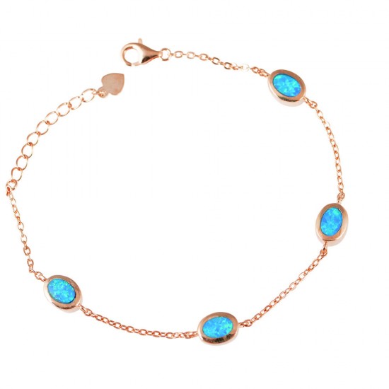 Βραχιόλι με Opal Πέτρα από Ασήμι 925