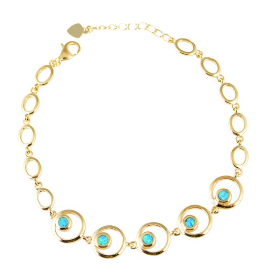Βραχιόλι με Opal Πέτρα από Ασήμι 925