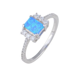 Δαχτυλίδι με Opal Πέτρα από Ασήμι 925