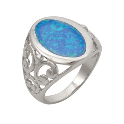 Δαχτυλίδι  με Opal Πέτρα από Ασήμι 925