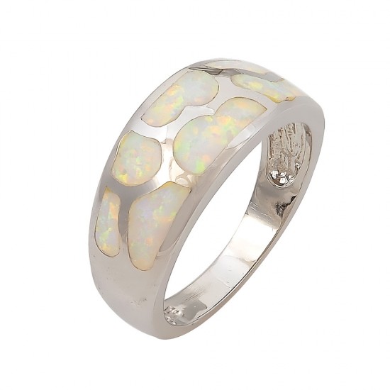Δαχτυλίδι  με Opal Πέτρα από Ασήμι 925