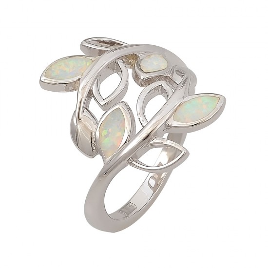 Δαχτυλίδι  με Opal Πέτρα από Ασήμι 925