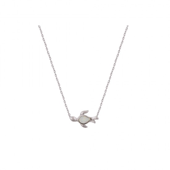 Κολιέ  με Opal Πέτρα από Ασήμι 925