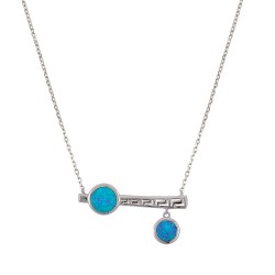 Κολιέ  με Opal Πέτρα από Ασήμι 925