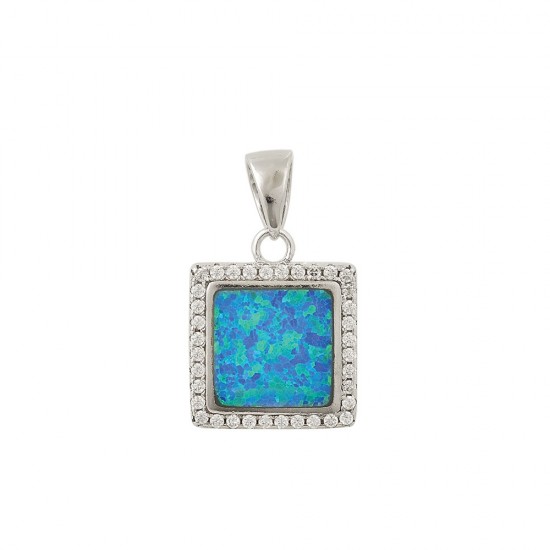 Μοτίφ με Opal Πέτρα από Ασήμι 925