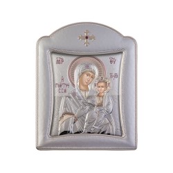 Παναγία Γιάτρισσα με Μοντέρνο Κανονικό Στεφάνι και Τζάμι