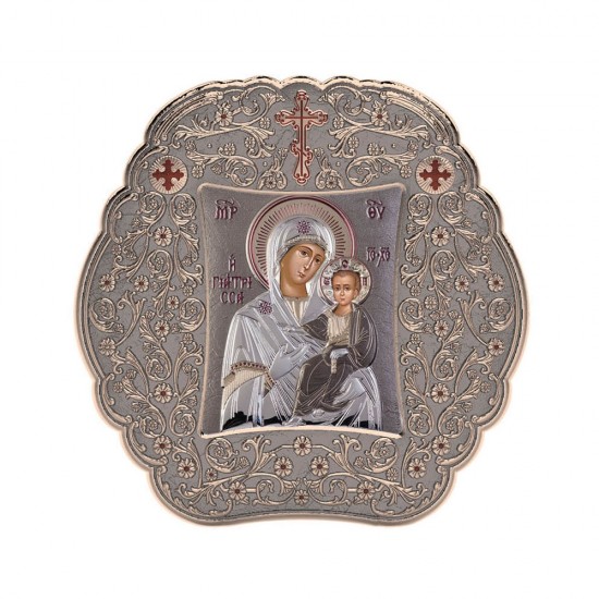 Παναγία Γιάτρισσα με Κλασικό Στρογγυλό Στεφάνι