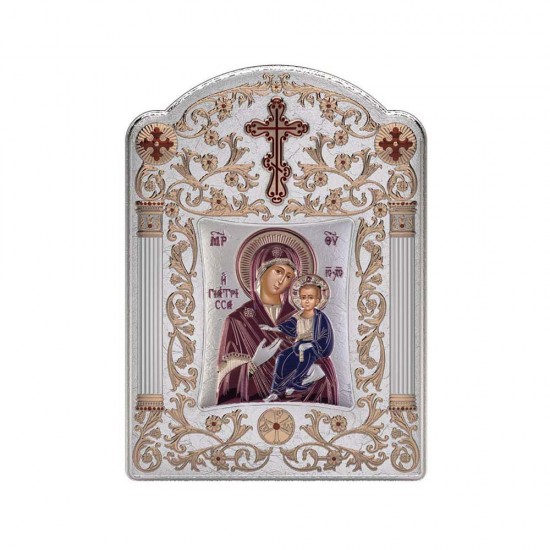 Παναγία Γιάτρισσα με Κλασικό Φαρδύ Στεφάνι