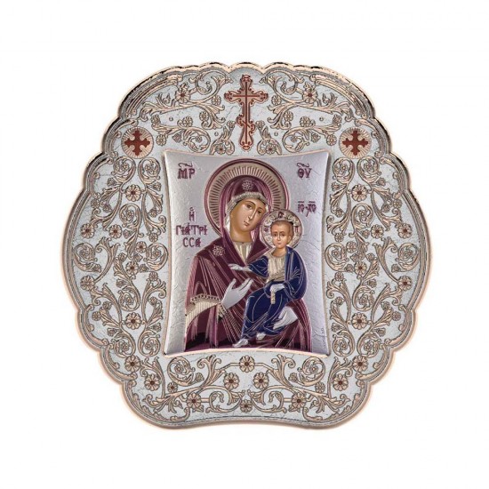 Παναγία Γιάτρισσα με Κλασικό Στρογγυλό Στεφάνι