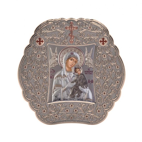 Παναγία  Αμόλυντος με Κλασικό Στρογγυλό Στεφάνι