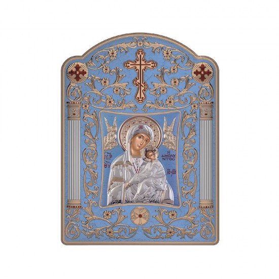 Παναγία  Αμόλυντος με Κλασικό Φαρδύ Στεφάνι