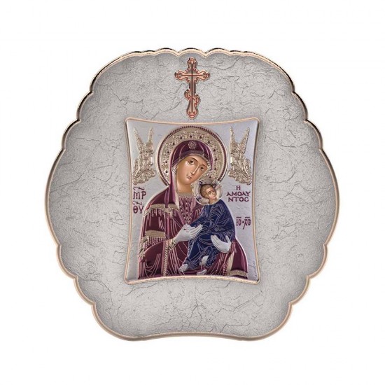 Παναγία  Αμόλυντος με Μοντέρνο Στρογγυλό Στεφάνι