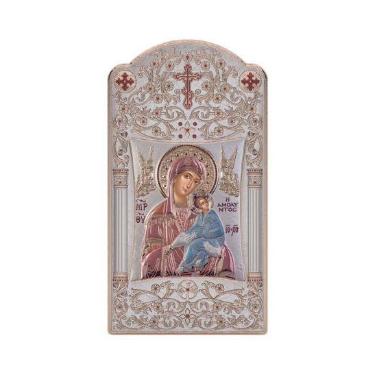 Παναγία  Αμόλυντος με Κλασικό Μακρόστενο Στεφάνι