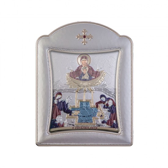 Ζωοδόχος Πηγή με Μοντέρνο Κανονικό Στεφάνι και Τζάμι