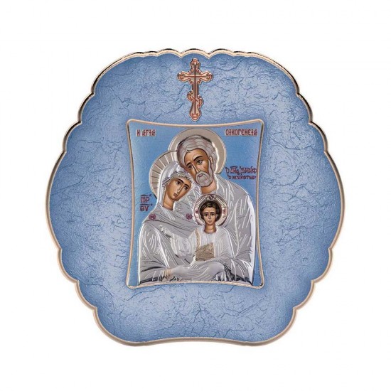 Αγία Οικογένεια με Μοντέρνο Στρογγυλό Στεφάνι