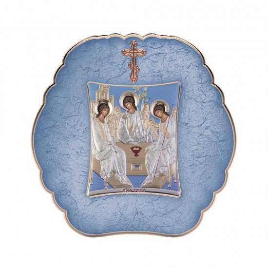 Αγία Τριάδα με Μοντέρνο Στρογγυλό Στεφάνι