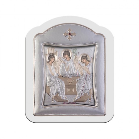 Αγία Τριάδα με Μοντέρνο Κανονικό Στεφάνι και Τζάμι