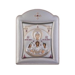 Παναγία των Παρισίων με Μοντέρνο Κανονικό Στεφάνι και Τζάμι