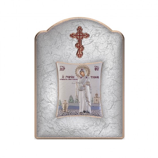 Παναγία Γερόντισσα με Μοντέρνο Φαρδύ Στεφάνι