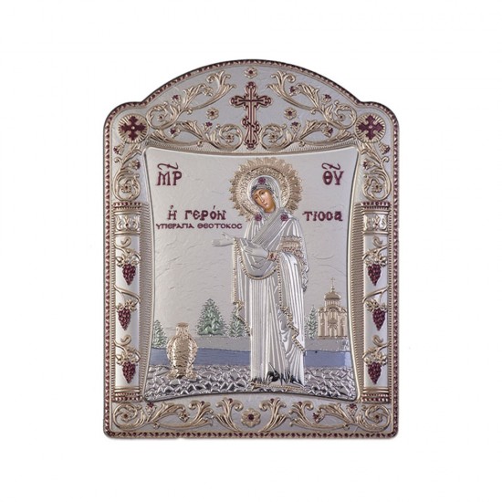 Παναγία Γερόντισσα με Κλασικό Κανονικό Στεφάνι