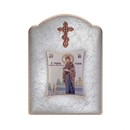 Παναγία Γερόντισσα με Μοντέρνο Φαρδύ Στεφάνι