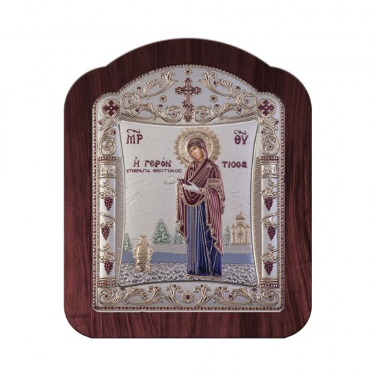 Παναγία Γερόντισσα με Κλασικό Κανονικό Στεφάνι