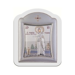 Παναγία Γερόντισσα με Μοντέρνο Κανονικό Στεφάνι και Τζάμι