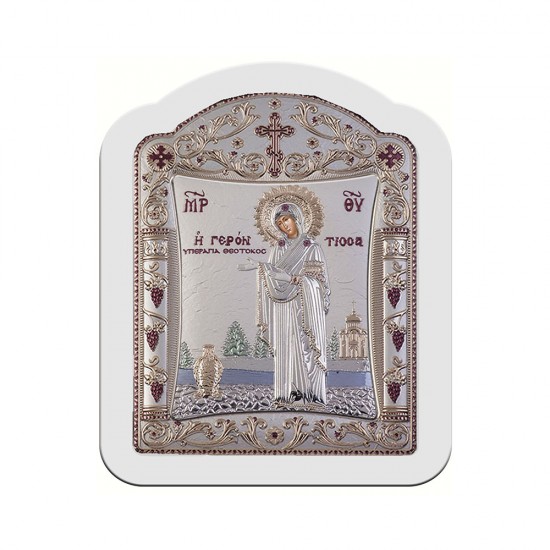 Παναγία Γερόντισσα με Κλασικό Κανονικό Στεφάνι