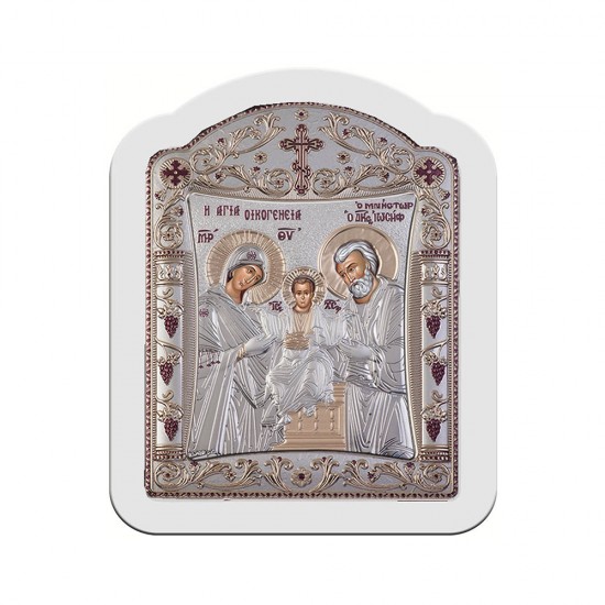 Αγία Οικογένεια με Κλασικό Κανονικό Στεφάνι