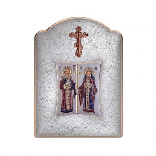 Αγιος Κωνσταντίνος και Αγία Ελένη με Μοντέρνο Φαρδύ Στεφάνι