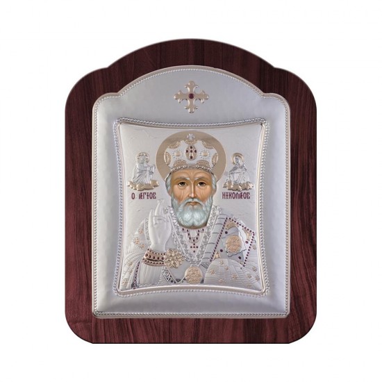 Αγιος Νικόλαος με Μοντέρνο Κανονικό Στεφάνι