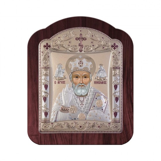 Αγιος Νικόλαος με Κλασικό Κανονικό Στεφάνι