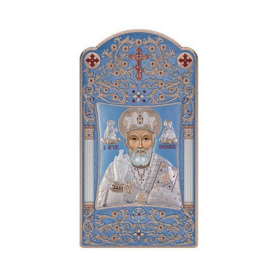 Αγιος Νικόλαος με Κλασικό Μακρόστενο Στεφάνι