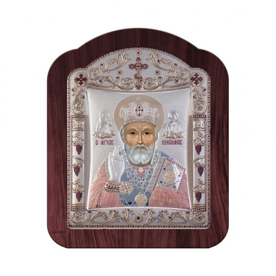 Αγιος Νικόλαος με Κλασικό Κανονικό Στεφάνι