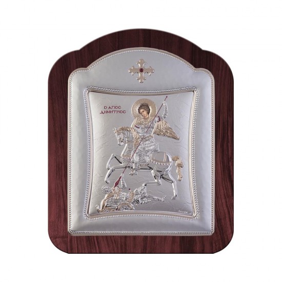 Αγιος Δημήτριος με Μοντέρνο Κανονικό Στεφάνι