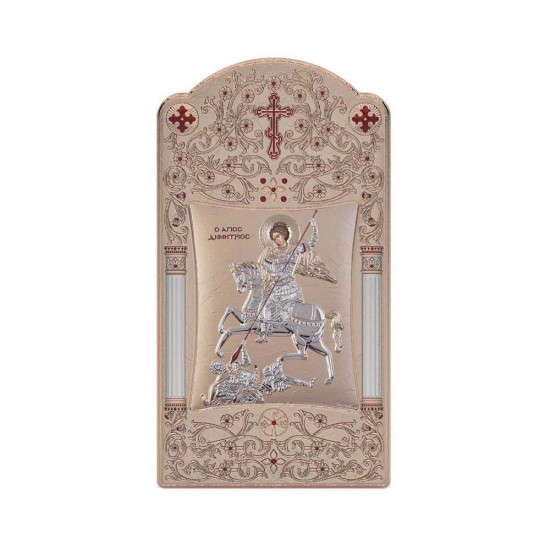 Αγιος Δημήτριος με Κλασικό Μακρόστενο Στεφάνι