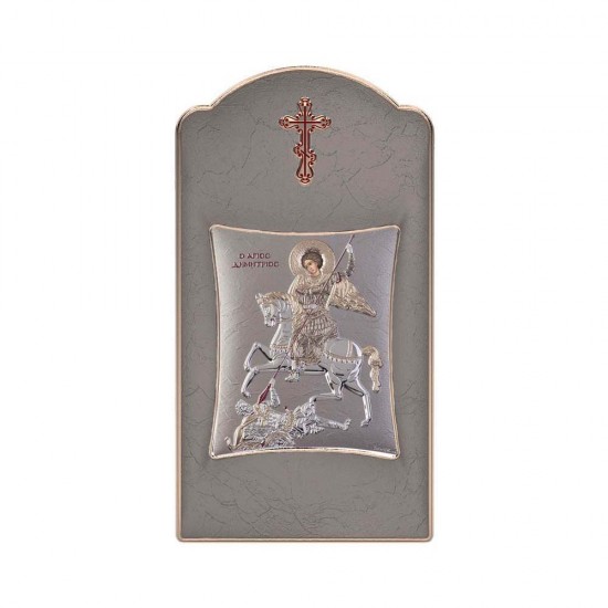 Αγιος Δημήτριος με Μοντέρνο Μακρόστενο Στεφάνι