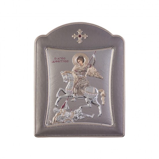 Αγιος Δημήτριος με Μοντέρνο Κανονικό Στεφάνι