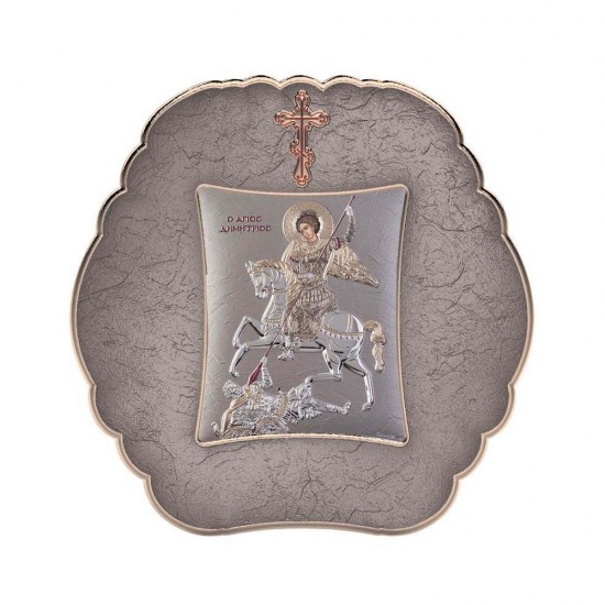 Αγιος Δημήτριος με Μοντέρνο Στρογγυλό Στεφάνι