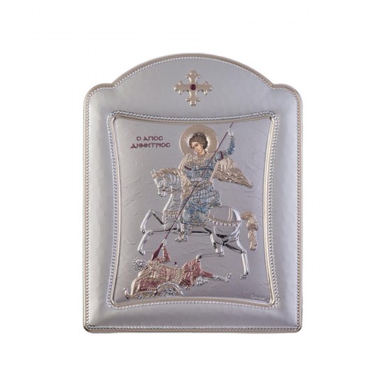 Αγιος Δημήτριος με Μοντέρνο Κανονικό Στεφάνι