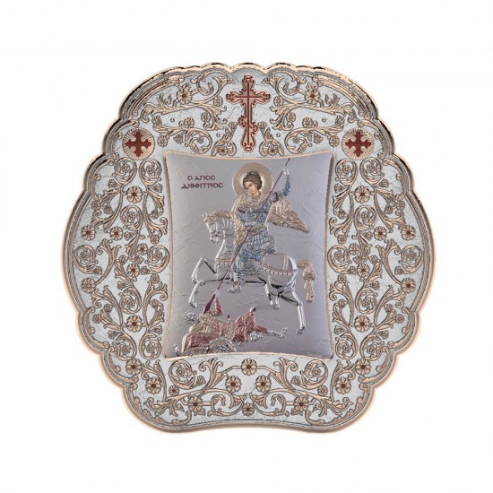 Αγιος Δημήτριος με Κλασικό Στρογγυλό Στεφάνι