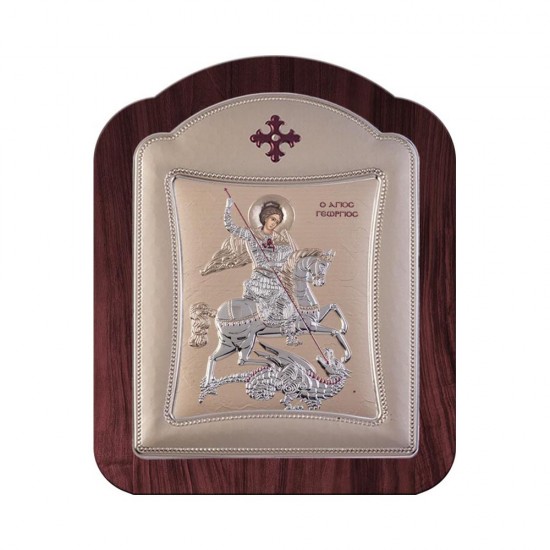 Αγιος Γεώργιος με Μοντέρνο Κανονικό Στεφάνι