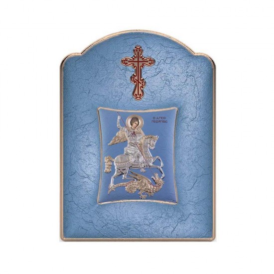 Αγιος Γεώργιος με Μοντέρνο Φαρδύ Στεφάνι